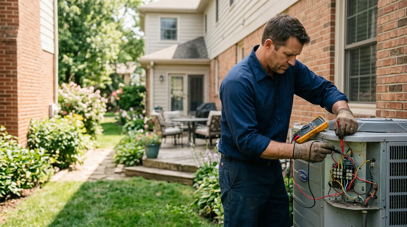 HVAC technician working near Lagrange, WY